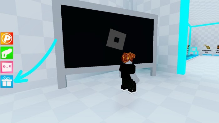 Gift box icon in The Floor is Lava