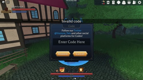 Redeem codes in Venture Tale
