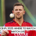 LSG vs RCB IPL 2025: Where to Watch Today’s Match Live
