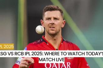 LSG vs RCB IPL 2025: Where to Watch Today’s Match Live