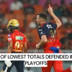 List of lowest totals defended in IPL Playoffs