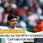 Shubman Gill As the fifth-youngest Test captain for India