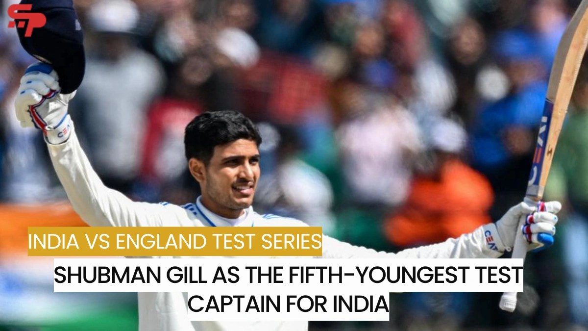 Shubman Gill As the fifth-youngest Test captain for India