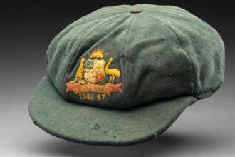 Don Bradman’s ‘baggy green’ cap worn during 1946-47 Ashes Sold